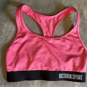 Victoria's Secret Pink and Black Sports Bra